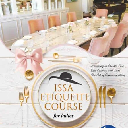 ETIQUETTE SCHOOL FOR LADIES & GENTLEMEN (ADULTS) - 12 lessons Course (60 min, GROUP)